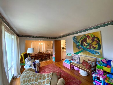 Living room facing dining room