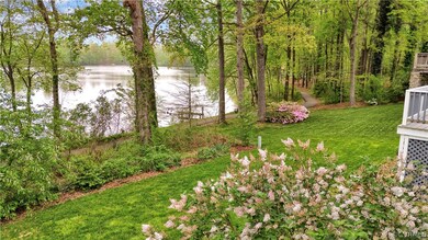 View of yard featuring a water view
