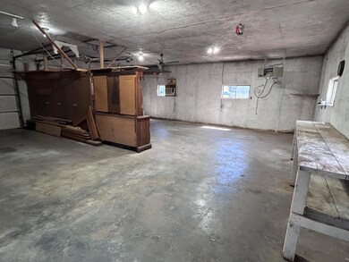 Inside of detached garage