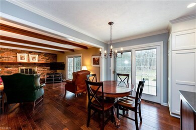 The breakfast area is open to the family room.  Th