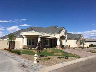 sample custom home in subdivison