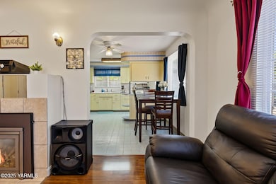 View from LR to Dining and Kitchen