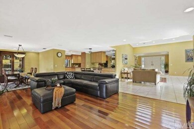 Gorgeous hardwood flooring in family room and form