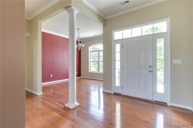 The dining room is located to the right as you ent