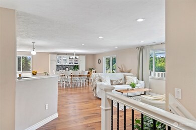 Walking in from the front  door