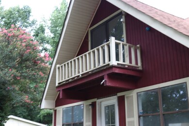 Balcony off of upstairs on suite