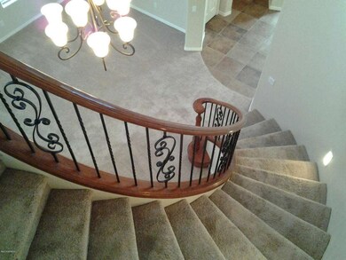 Spiral Steps with Iron Railing