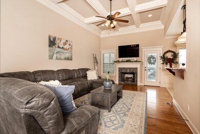Great Room with custom ceilings