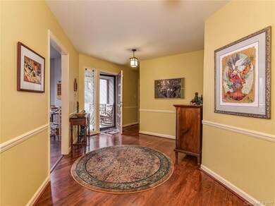 Entry Foyer to unique ONE LEVEL FLOOR PLAN elegant