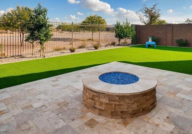 Adobe gas firepit