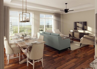 Interior Rendering Den & Dining