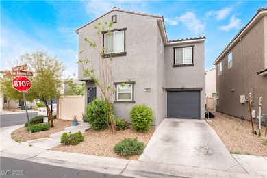 View of front of property with an attached garage,