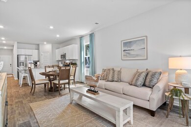 Living room featuring hardwood / wood-style floors