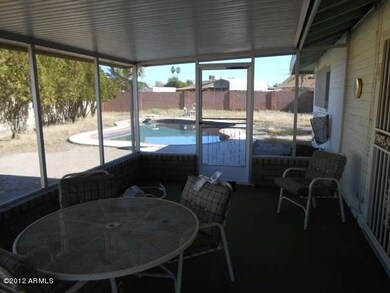 Covered back patio