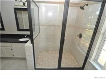 Master Bathroom features a large custom shower.