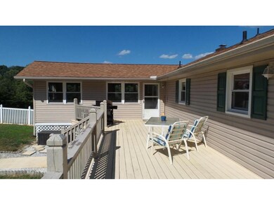 back deck overlooking pool