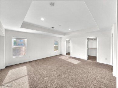 master bedroom with new LED lights, ceiling fan pr
