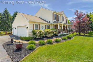 Well landscaped walkway to front porch