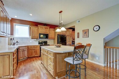 Check out the handy computer nook off kitchen