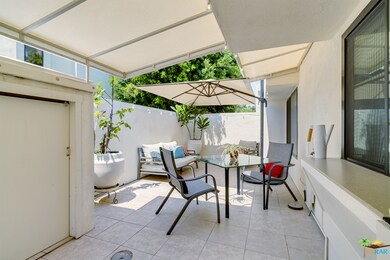 Sunny enclosed patio
