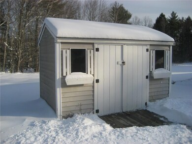 Storage shed includes electricity