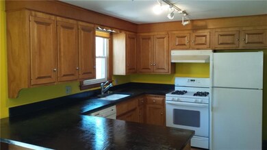 Kitchen with concrete counter top