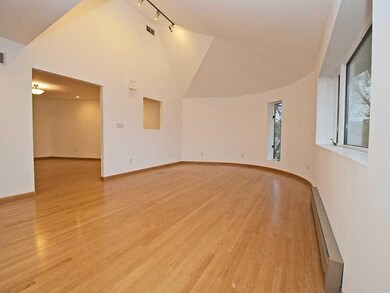 Living Room. Curved walls and interesting architec