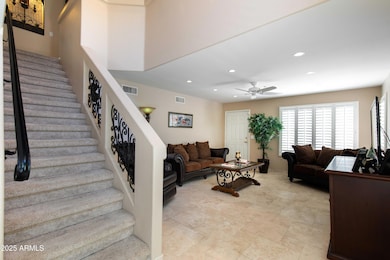 great room and stairs