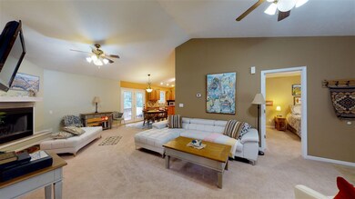 The living room is central in this floor plan.