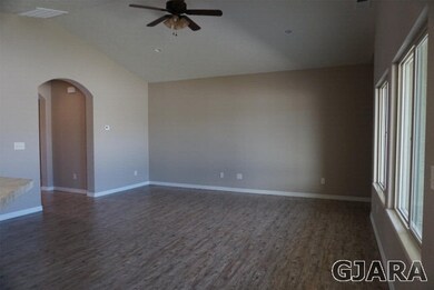Vaulted Ceilings, Ceiling fan and vinyl laminate p