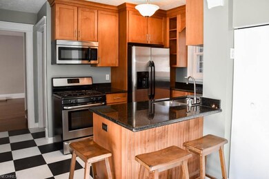 Breakfast bar and dinette in the kitchen.