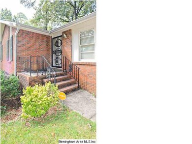 Front entry--just a few steps up to the front door