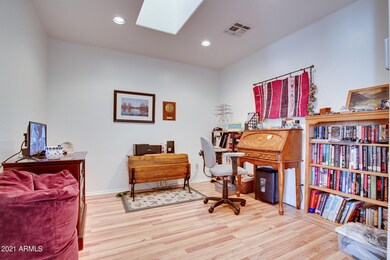 Bonus office with hardwood floors
