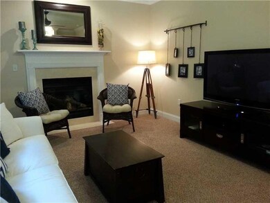 Family Room. Comfortable Family Room with Gas Fire
