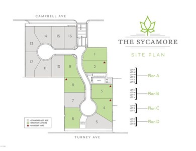 Brochure Lot Layout & Sizes