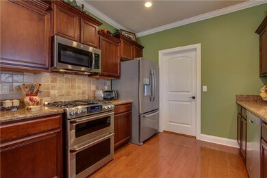 The tiled backsplash adds a custom touch and makes clean-up a breeze.