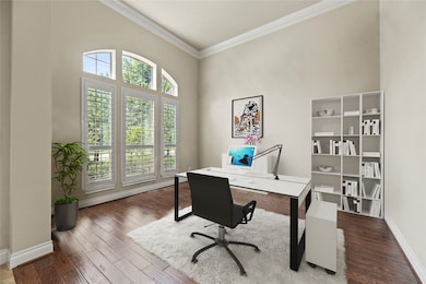 Formal Living Room.  Virtual staging to demonstrate it could be an open area home office.