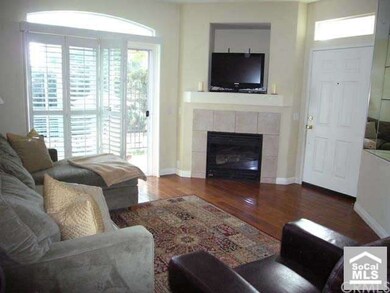 Beautiful hardwood floors downstairs and gas firep