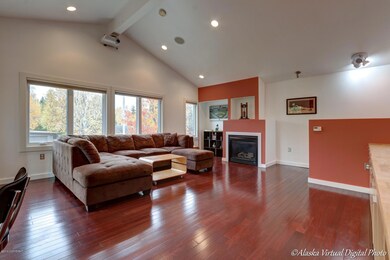 The gas fireplace is perfect . . .