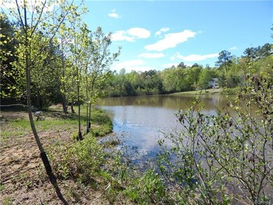 View looking up the pond.