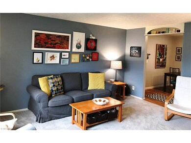 Ample sized living room.