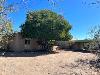 Driveway entrance to carport