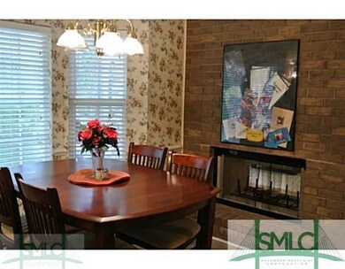 Breakfast Area. Double sided fireplace.