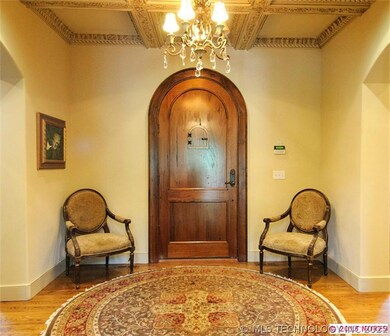 Hardwood floors and architectural details can be s