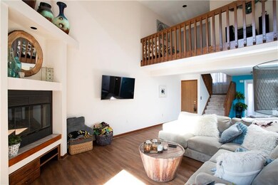 Great Room with view of loft area that is perfect 