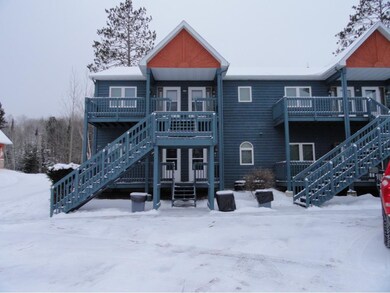 Lower level, end unit facing ski hill.
