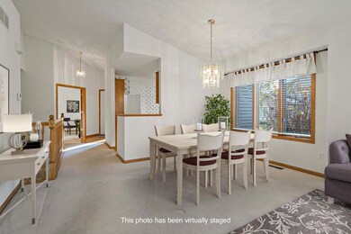 Dining room area is shared with living room.  You will love the vaulted ceiling.
