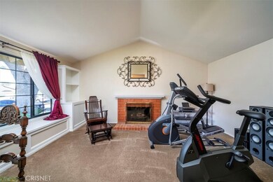 Formal living room with fireplace