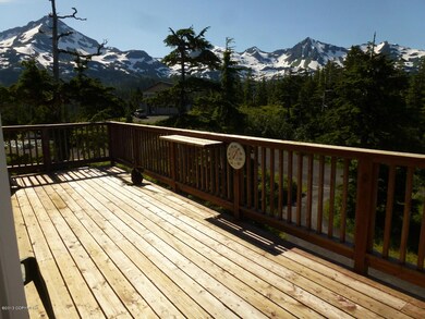 Sunny south-facing deck