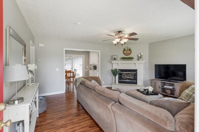 Great Room with gas log fireplace